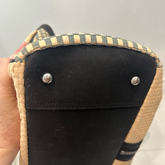 Diesel Rare EUC Raffia and Denim Handbag - Picture 9 of 9